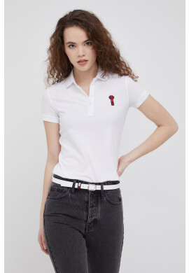 Armani Exchange Памучна тениска с яка - Pepit.bg
