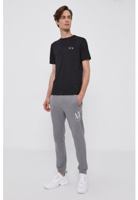 Armani Exchange Панталон мъжки в сиво с изчистен дизайн - Pepit.bg