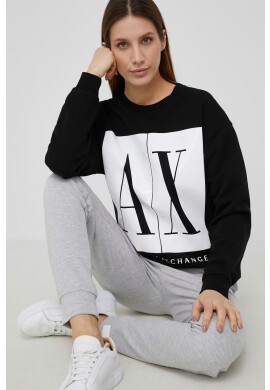 Armani Exchange Панталони дамски в сиво с апликация - Pepit.bg