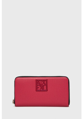 Armani Exchange Портфейл дамски в червено - Pepit.bg