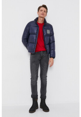 Armani Exchange Пухено яке мъжко в тъмносиньо със зимна изолация - Pepit.bg