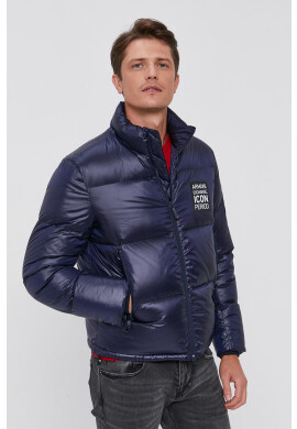 Armani Exchange Пухено яке мъжко в тъмносиньо със зимна изолация - Pepit.bg