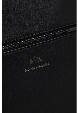 Armani Exchange Раница мъжки в черно голям размер с изчистен дизайн - Pepit.bg