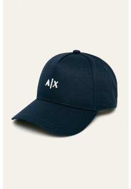 Armani Exchange Шапка в тъмносиньо с апликация - Pepit.bg