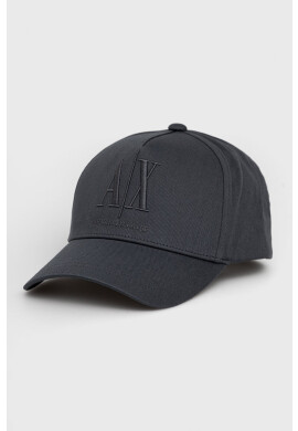 Armani Exchange Шапка в сиво с апликация - Pepit.bg
