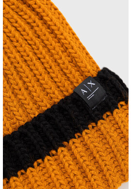 Armani Exchange Шапка в тъмносиньо с апликация - Pepit.bg