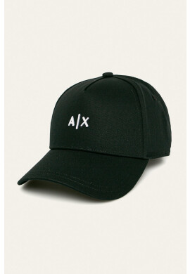 Armani Exchange Шапка в черно с апликация - Pepit.bg