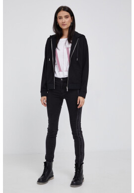 Armani Exchange Суичър дамски в черно с изчистен дизайн - Pepit.bg