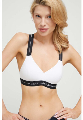 Armani Exchange Сутиен в бяло с десен - Pepit.bg