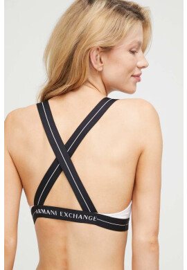Armani Exchange Сутиен в бяло с десен - Pepit.bg