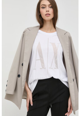 Armani Exchange Тениска в бяло - Pepit.bg