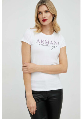 Armani Exchange Тениска в розово - Pepit.bg