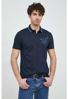 Armani Exchange Тениска с яка - Pepit.bg