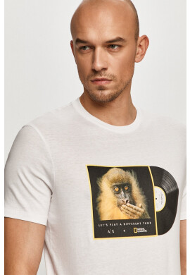 Armani Exchange Тениска x National Geographic - Pepit.bg