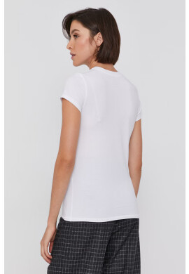 Armani Exchange Топ в бяло - Pepit.bg