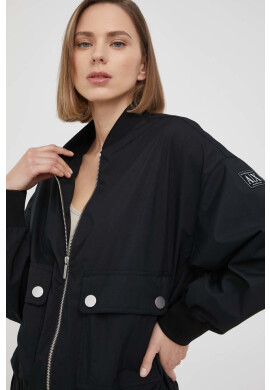 Armani Exchange Яке бомбър в черно с преходна изолация - Pepit.bg