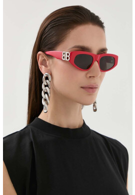 Balenciaga Слънчеви очила в червено - Pepit.bg