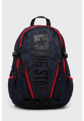 Big Star Accessories Раница мъжка в черно голям размер с десен - Pepit.bg