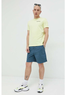 Billabong Памучна тениска в жълто с принт - Pepit.bg