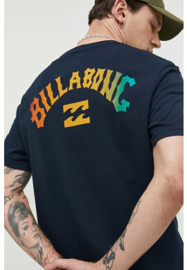 Billabong Памучна тениска в тъмносиньо с принт - Pepit.bg