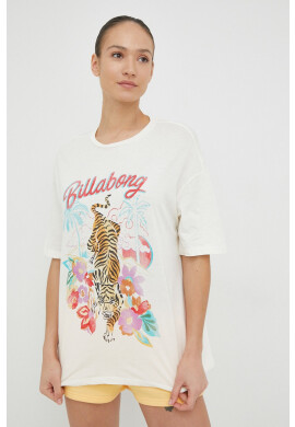 Billabong Памучна тениска в бежово - Pepit.bg