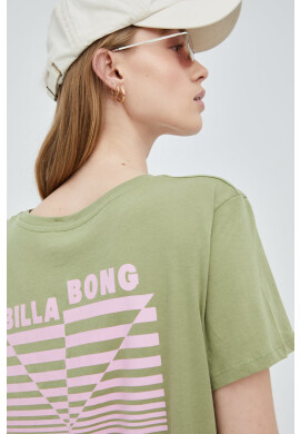 Billabong Памучна тениска в зелено - Pepit.bg
