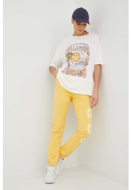 Billabong Памучна тениска X SMILEY в бяло - Pepit.bg