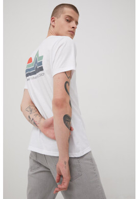 Billabong Тениска мъжки в бяло с принт - Pepit.bg