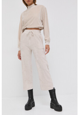 Bimba y Lola Панталон дамски в кремаво с изчистен дизайн - Pepit.bg