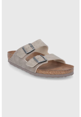 Birkenstock Чехли Arizona мъжки в сиво - Pepit.bg