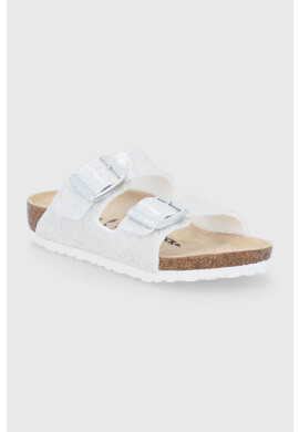 Birkenstock Детски чехли в сребристо - Pepit.bg