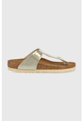 Birkenstock Детски джапанки в златисто - Pepit.bg