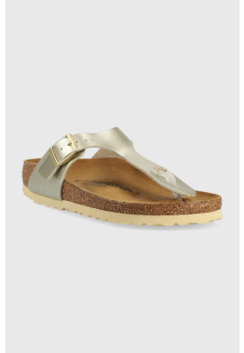 Birkenstock Детски джапанки в златисто - Pepit.bg