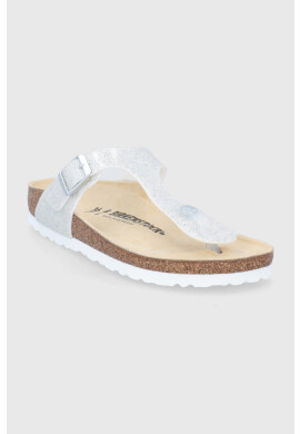 Birkenstock Детски джапанки в сребристо - Pepit.bg