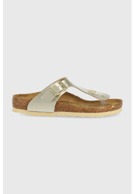 Birkenstock Детски джапанки Gizeh в златисто - Pepit.bg