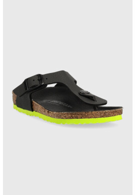 Birkenstock Детски джапанки Gizeh в черно - Pepit.bg