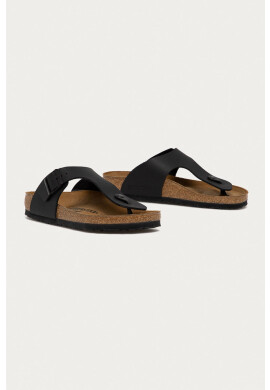 Birkenstock Джапанки дамски в черно с равна подметка - Pepit.bg