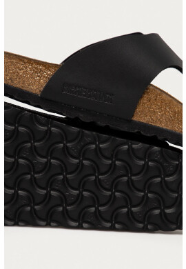 Birkenstock Джапанки дамски в черно с равна подметка - Pepit.bg
