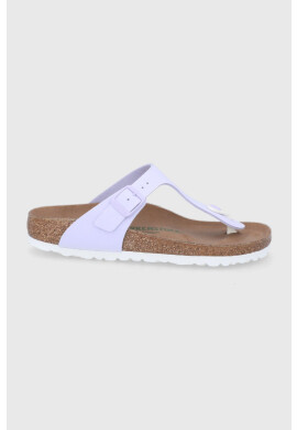 Birkenstock Джапанки Gizeh дамски в розово с равна подметка - Pepit.bg