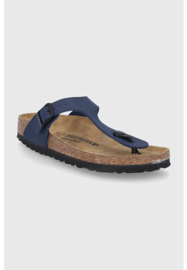 Birkenstock Джапанки Gizeh дамски в черно с равна подметка - Pepit.bg