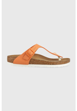 Birkenstock Джапанки Gizeh в оранжево с равна подметка 1025560 - Pepit.bg