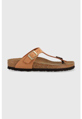 Birkenstock Джапанки GIZEH BS в кафяво с равна подметка - Pepit.bg
