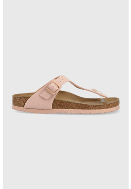 Birkenstock Джапанки Gizeh Rivet Logo в розово с равна подметка 1024134 - Pepit.bg