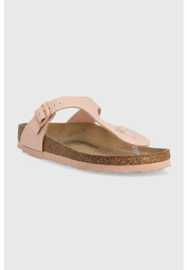 Birkenstock Джапанки Gizeh Rivet Logo в розово с равна подметка 1024134 - Pepit.bg