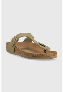 Birkenstock Джапанки Gizeh Rivet Logo в жълто с равна подметка 1024096 - Pepit.bg