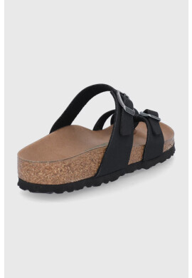 Birkenstock Джапанки Mayari дамски в черно с равна подметка - Pepit.bg