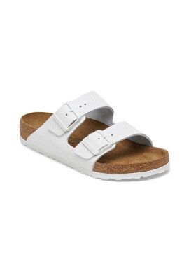 Birkenstock Кожени чехли Arizona в бяло 1025048 - Pepit.bg