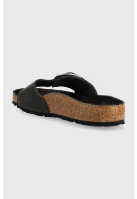Birkenstock Кожени чехли Madrid дамски в златисто - Pepit.bg