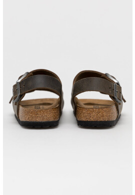 Birkenstock Кожени сандали дамски в зелено - Pepit.bg