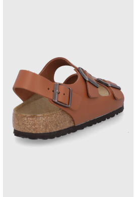 Birkenstock Кожени сандали Milano мъжки в кафяво - Pepit.bg